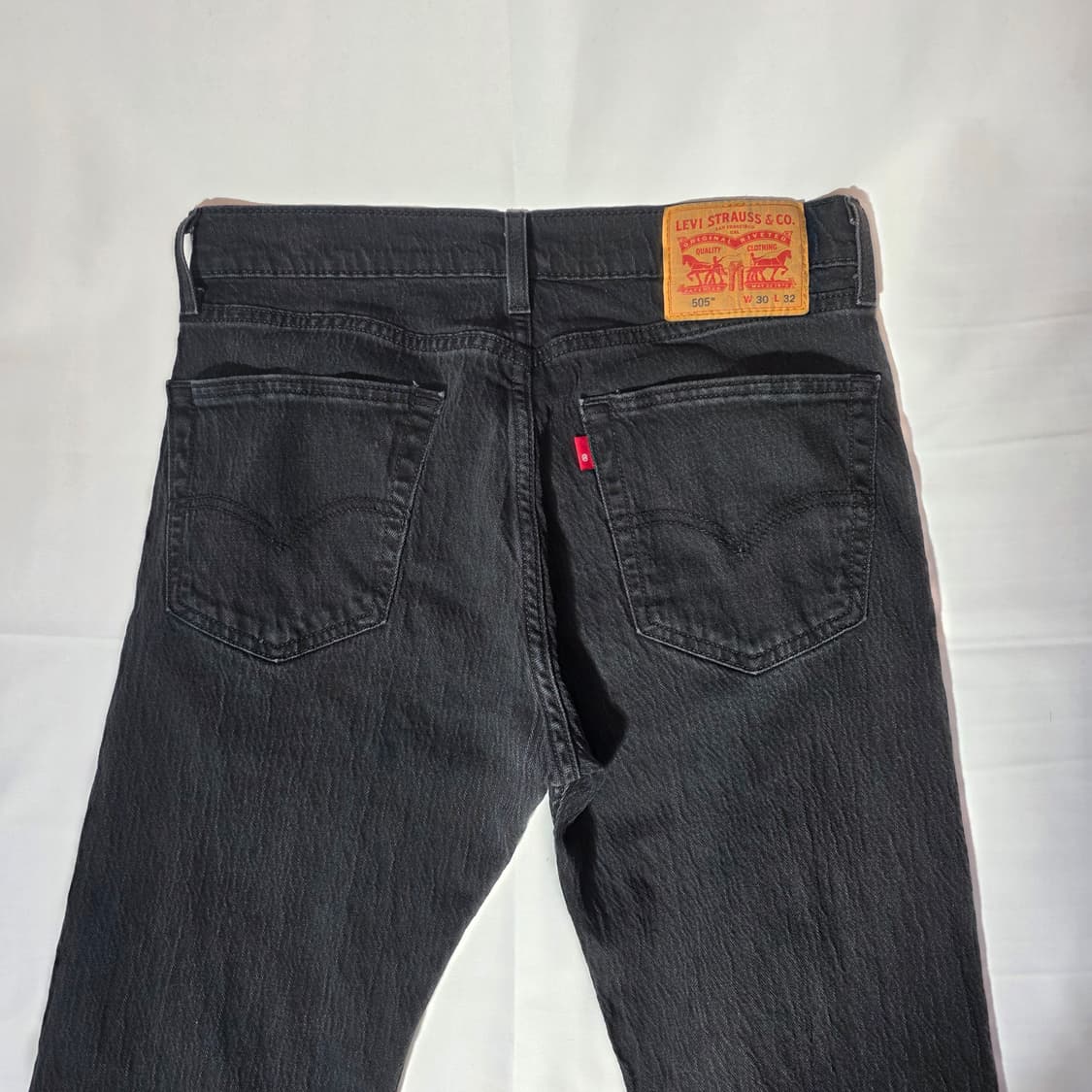 [W30L32]리바이스 505 블랙 데님 팬츠(COOL 원단) 상품이미지8