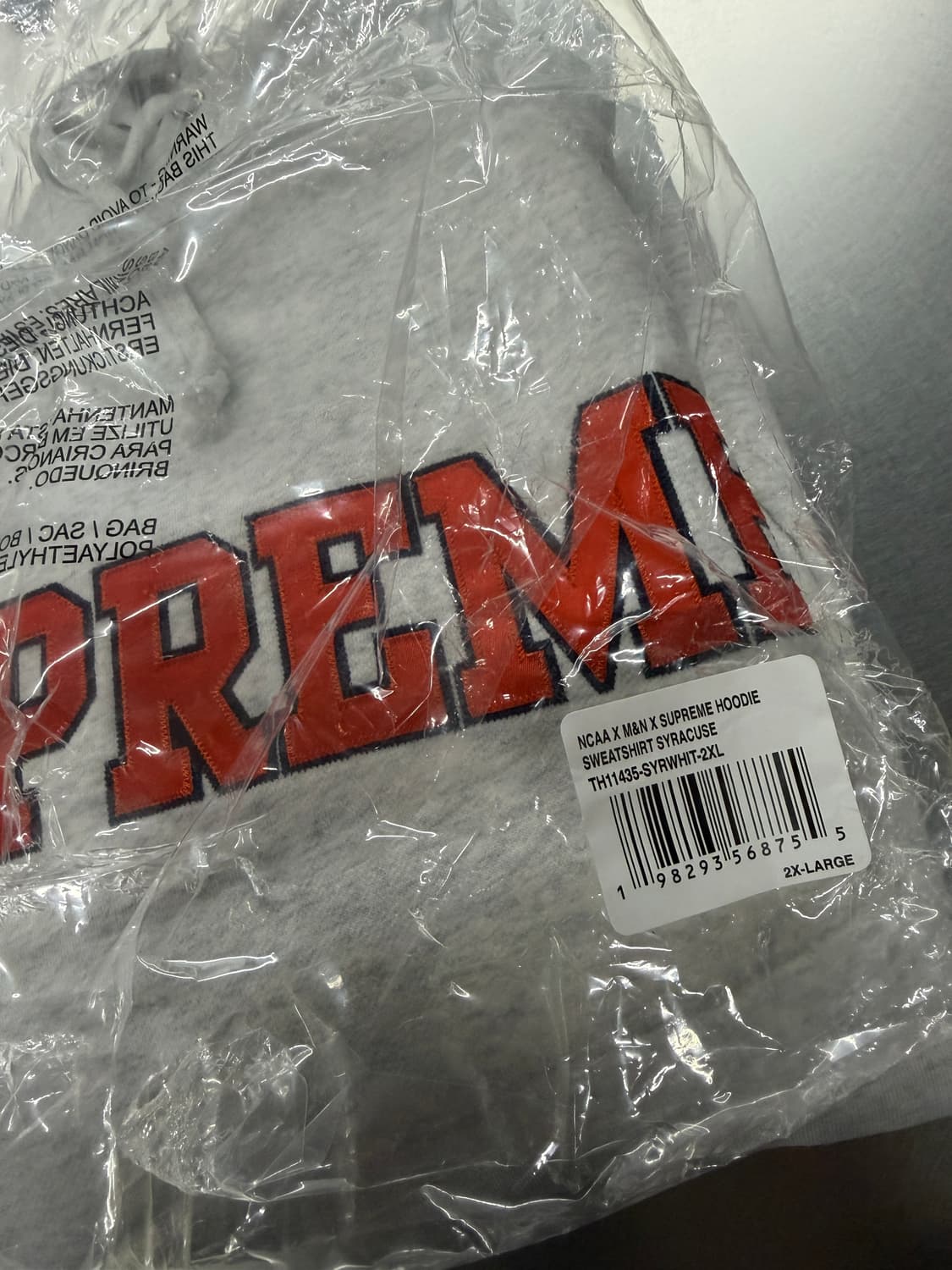 Supreme 슈프림 미첼&네스 NCAA 후드 XXL 상품이미지6