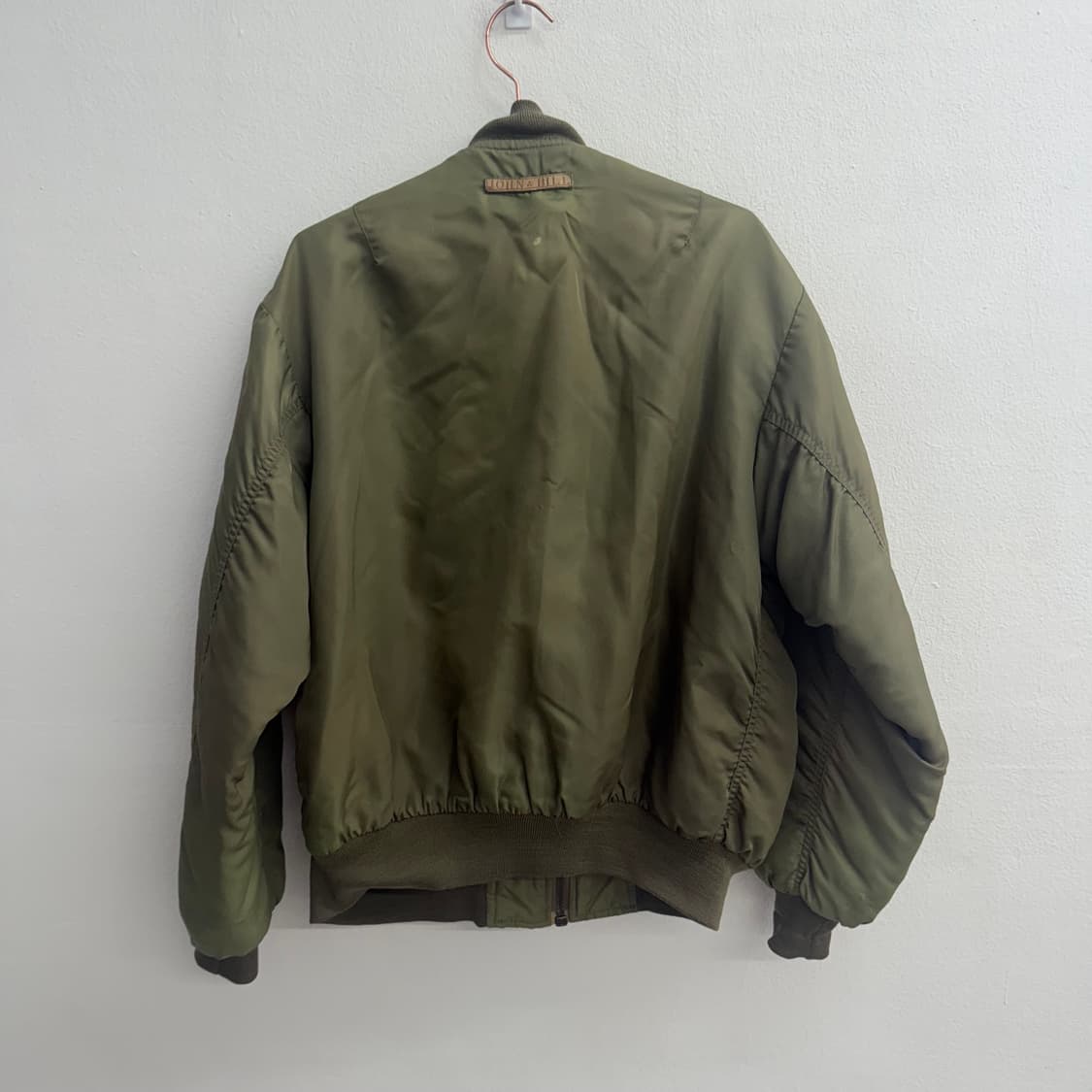 vtg john&bill 존빌 ma-1 올리브 클래식 점퍼 m 상품이미지5