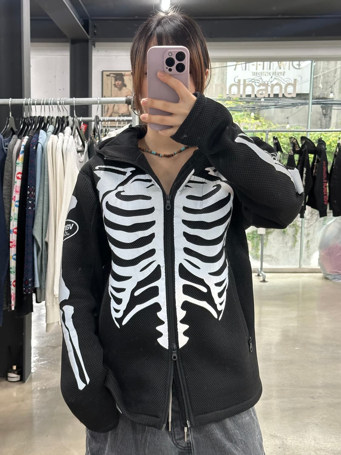 벤슨 본 스켈레톤 투웨이 매쉬 후드자켓 상품이미지3