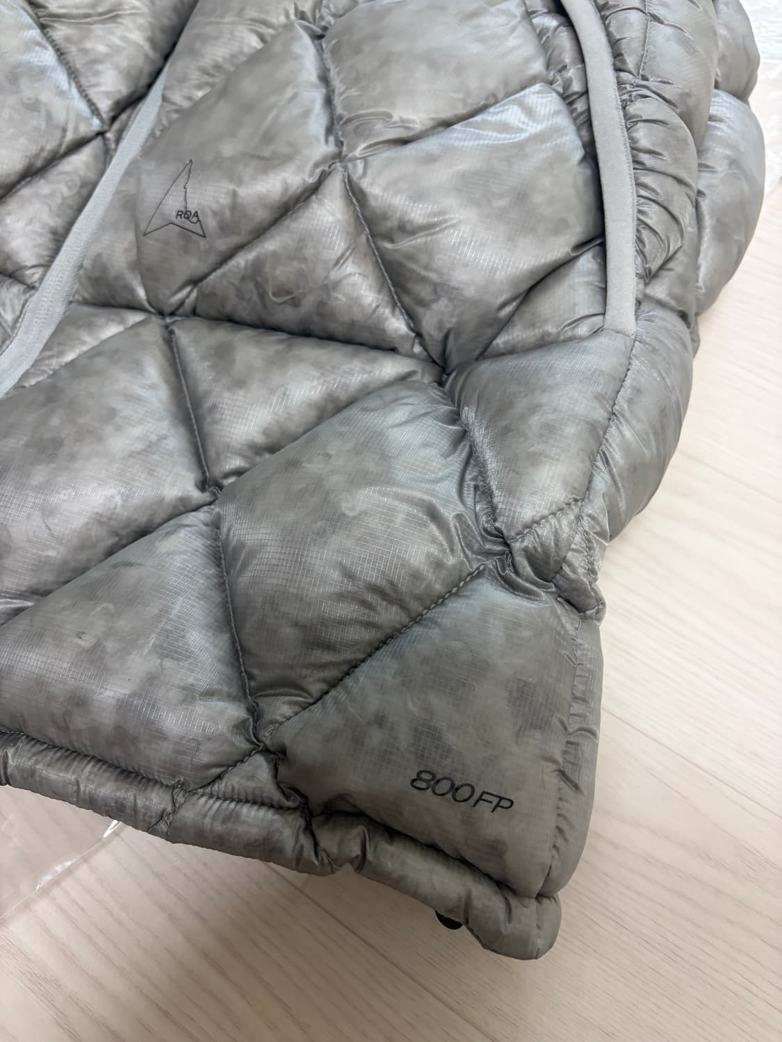 로아 하이킹 누나 800 후드 다운 패딩 베스트 그레이 L 상품이미지5