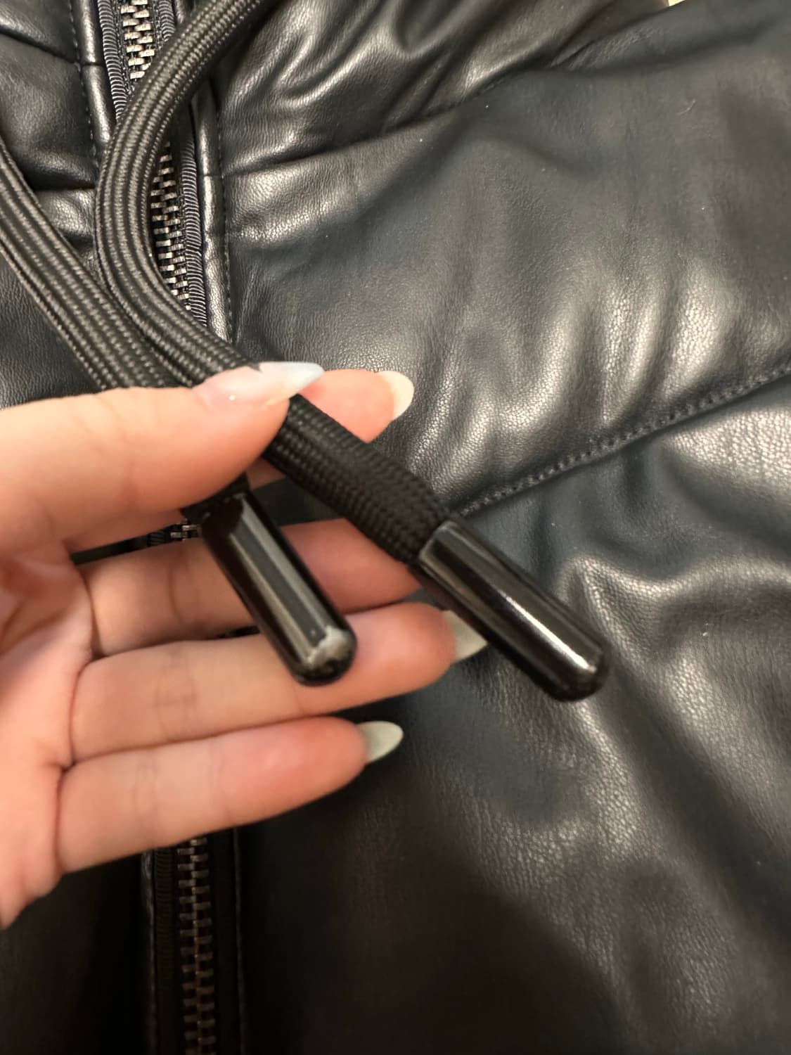 자라 레더 패딩 상품이미지6