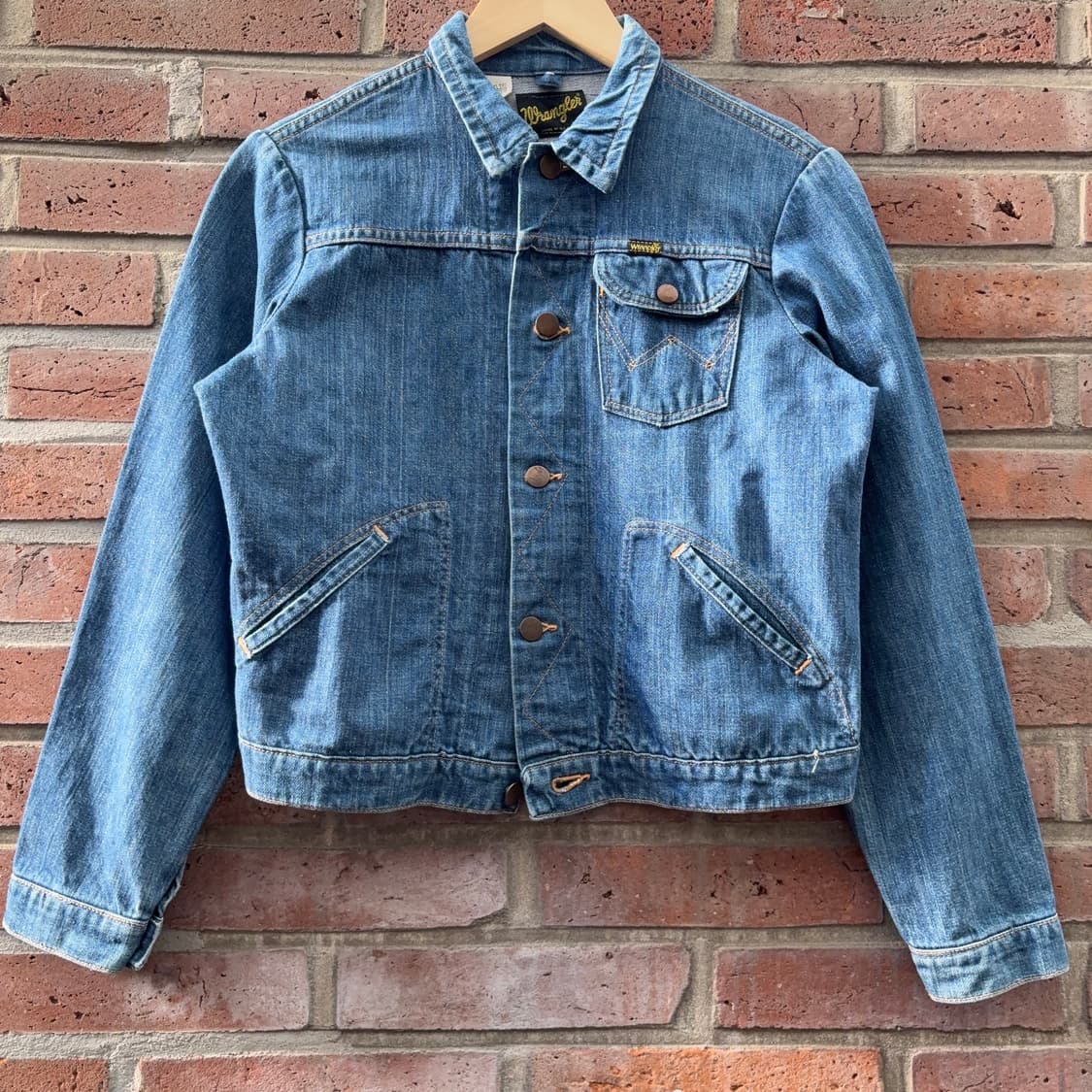 70s USA 랭글러 Wrangler 데님 트러커 자켓 상품이미지4