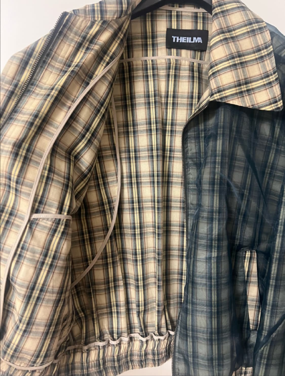 더일마 체크시어자켓 상품이미지4