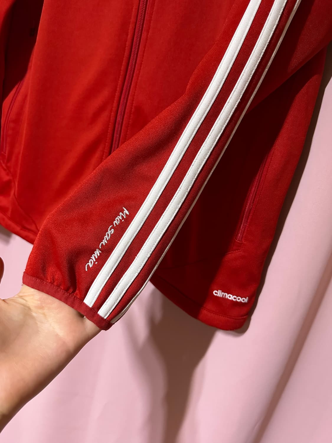 아디다스 FC 바이에른 뮌헨 트랙탑 레드 아디다스져지 아디다스 삼선 집업 상품이미지3