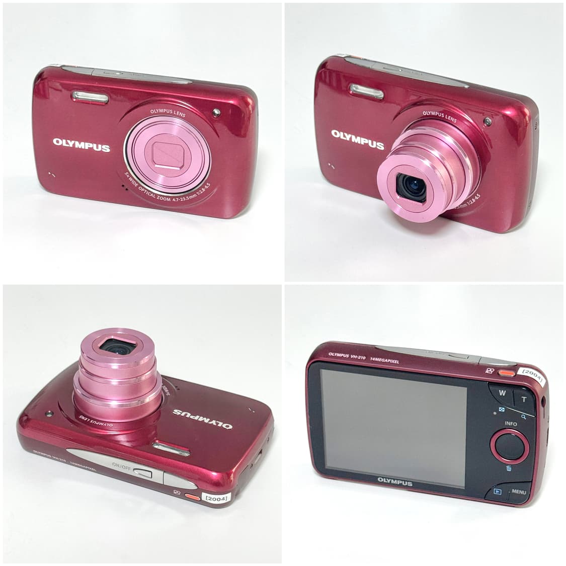 올림푸스 VH-210 체리레드 빈티지디카 상품이미지5