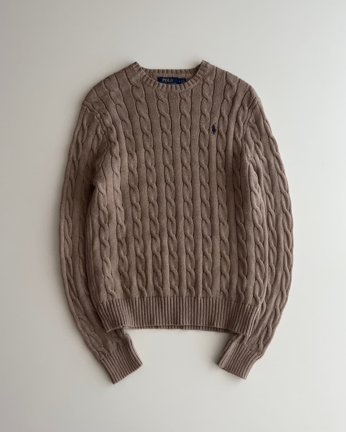 폴로 랄프로렌 베이지 케이블 니트 M 상품이미지2