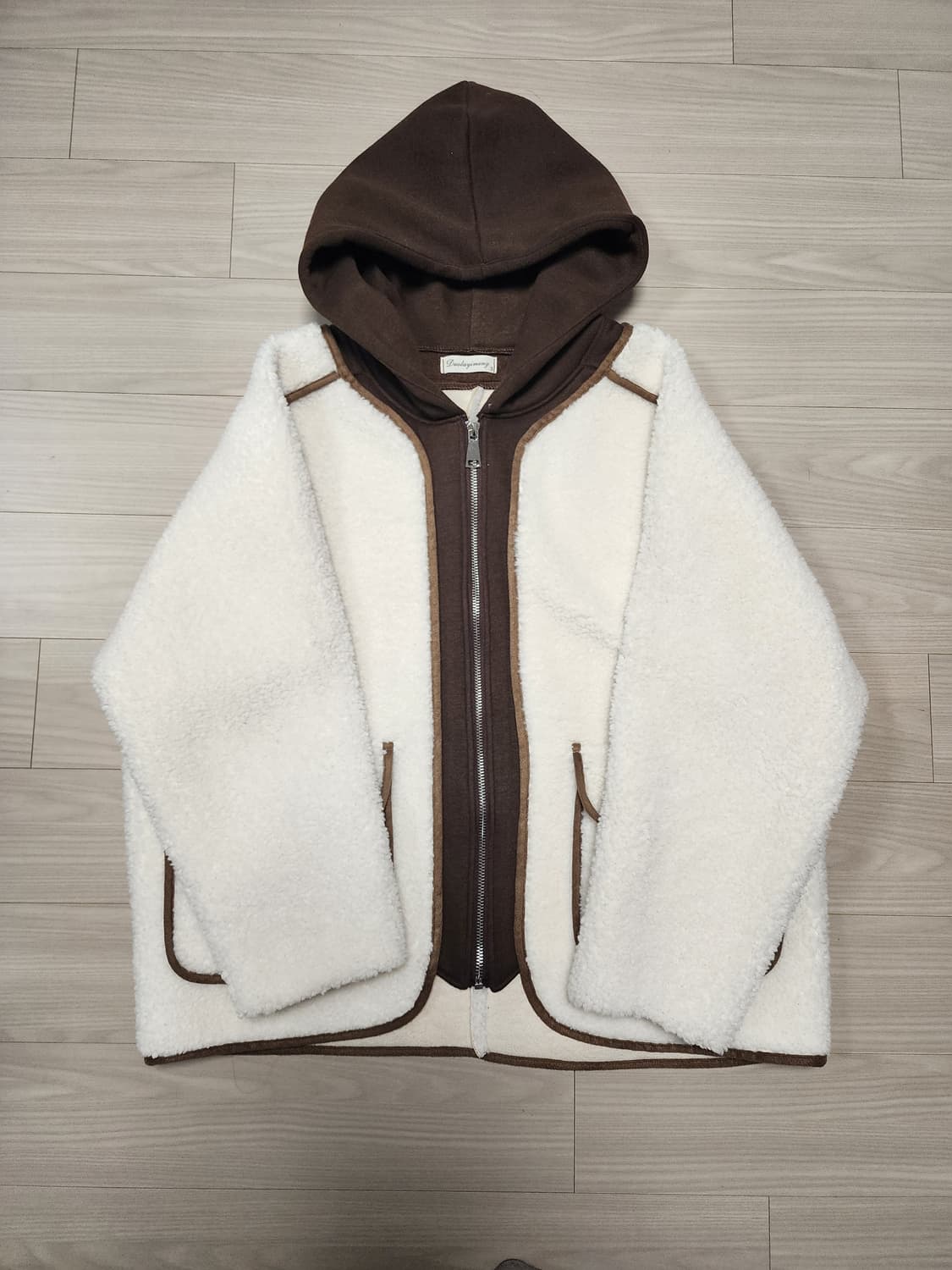 뽀글이 후드 짚업 점퍼  상품이미지5