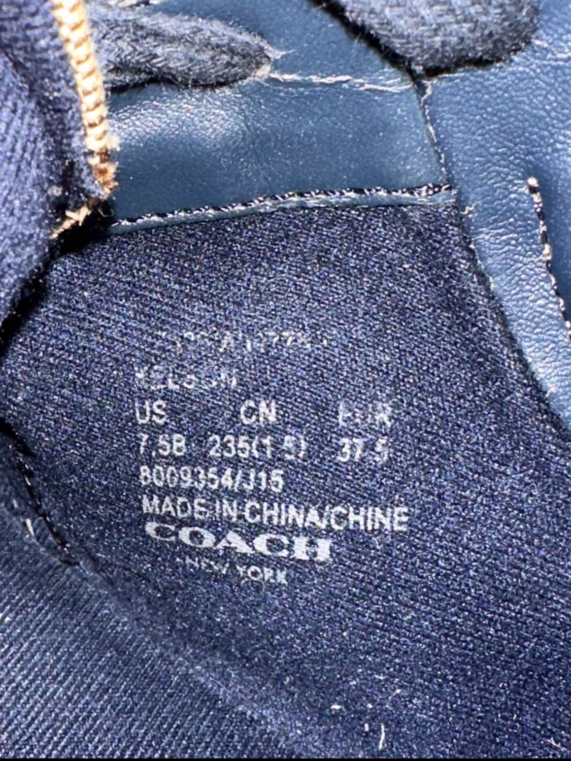 코치 로고 패턴 스니커즈 235mm 상품이미지6