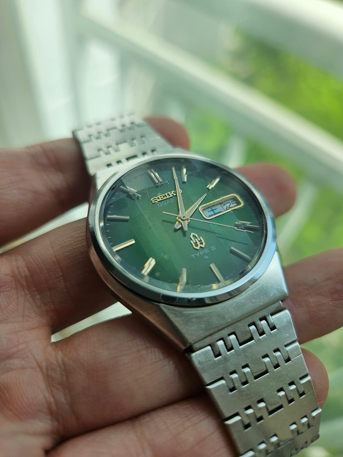 1977s 세이코 타입2 각유리 쿼츠 빈티지 시계 상품이미지2