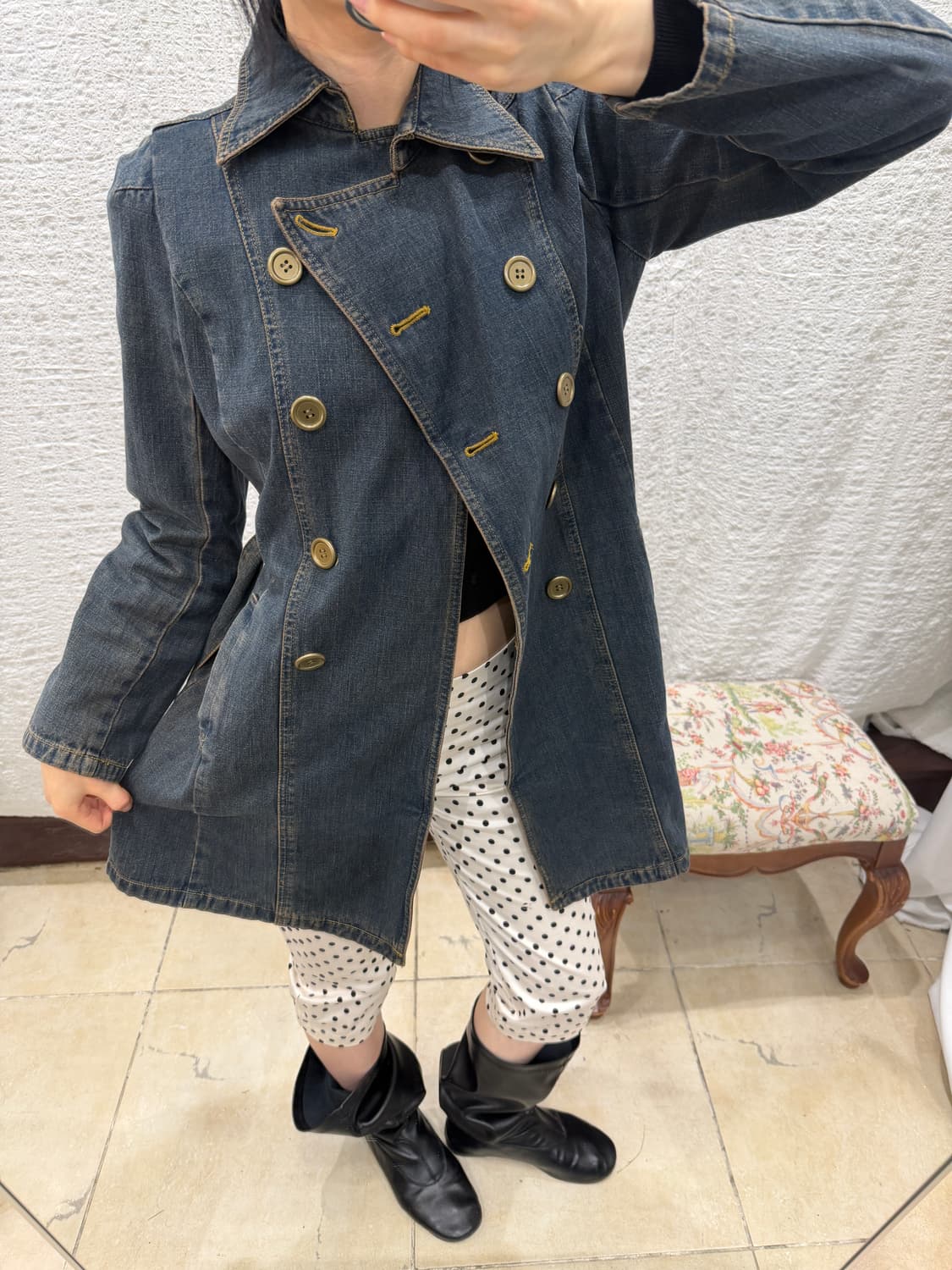 Denim mini ops 상품이미지1
