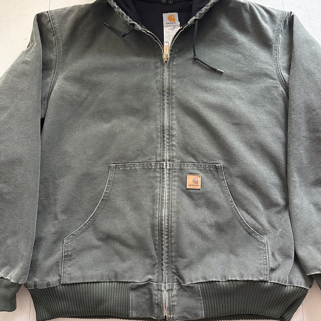 칼하트 J130 MOS 모스 그린 엑티브 자켓 XL 상품이미지2