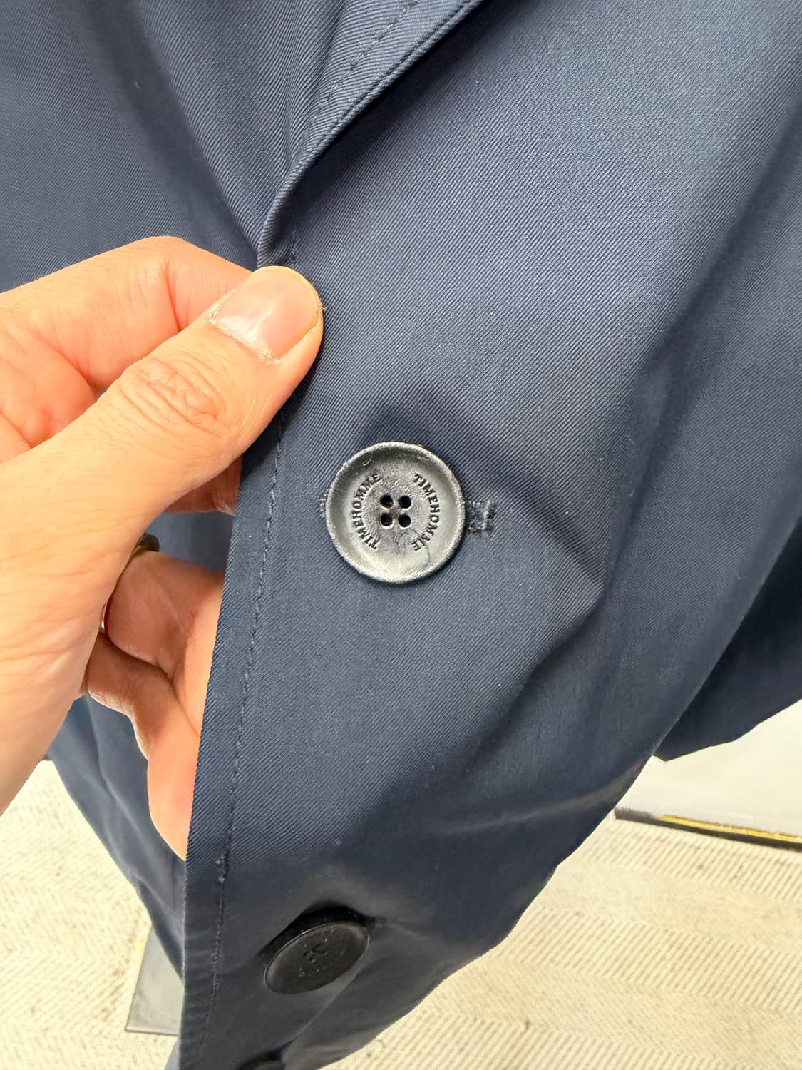 정품) 타임옴므 한섬 롱 자켓 105 상품이미지4