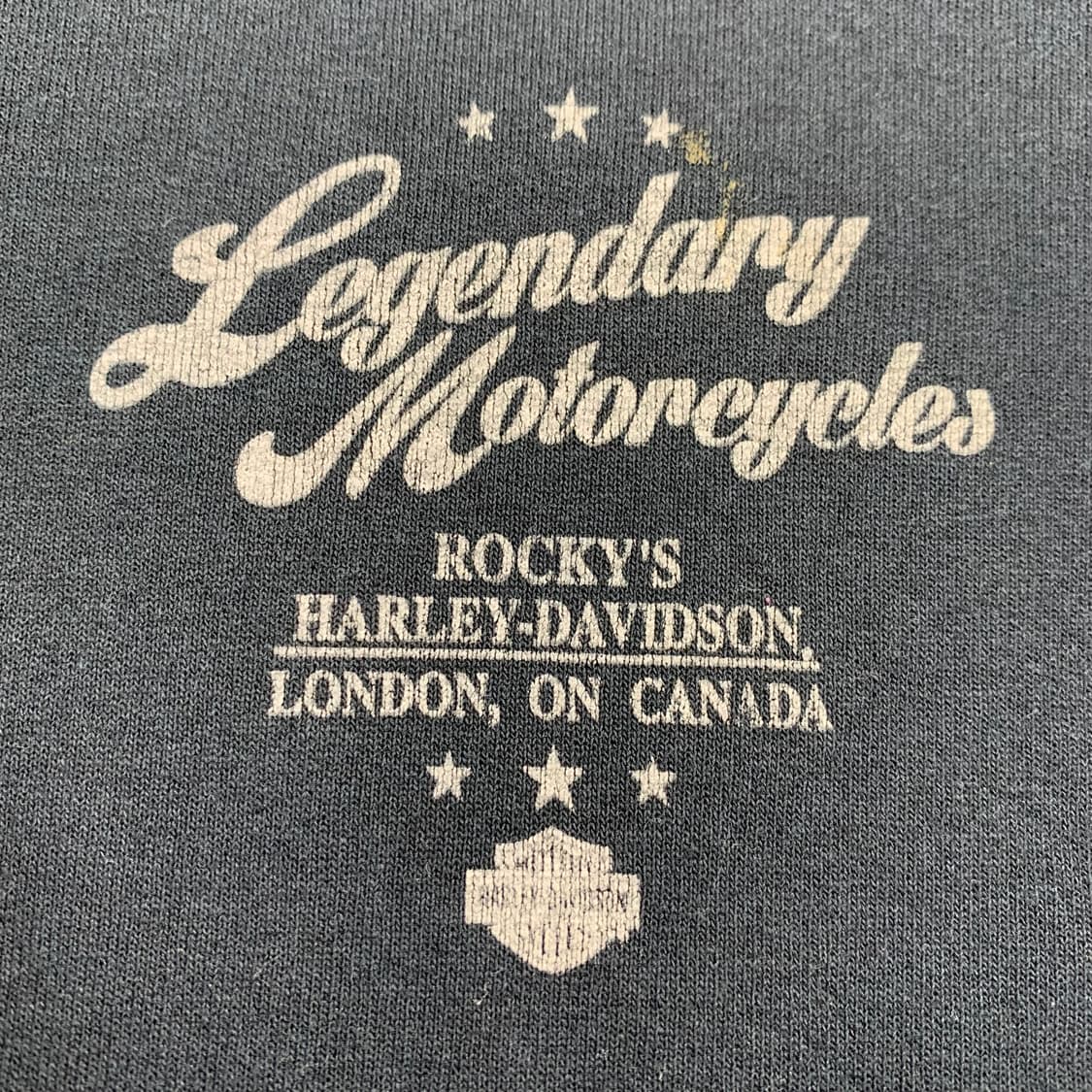 할리 데이비슨 스컬 프린팅 블랙 후드집업 상품이미지4