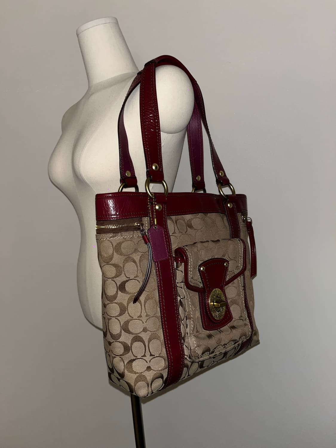 Coach Red&Brown bag 상품이미지3