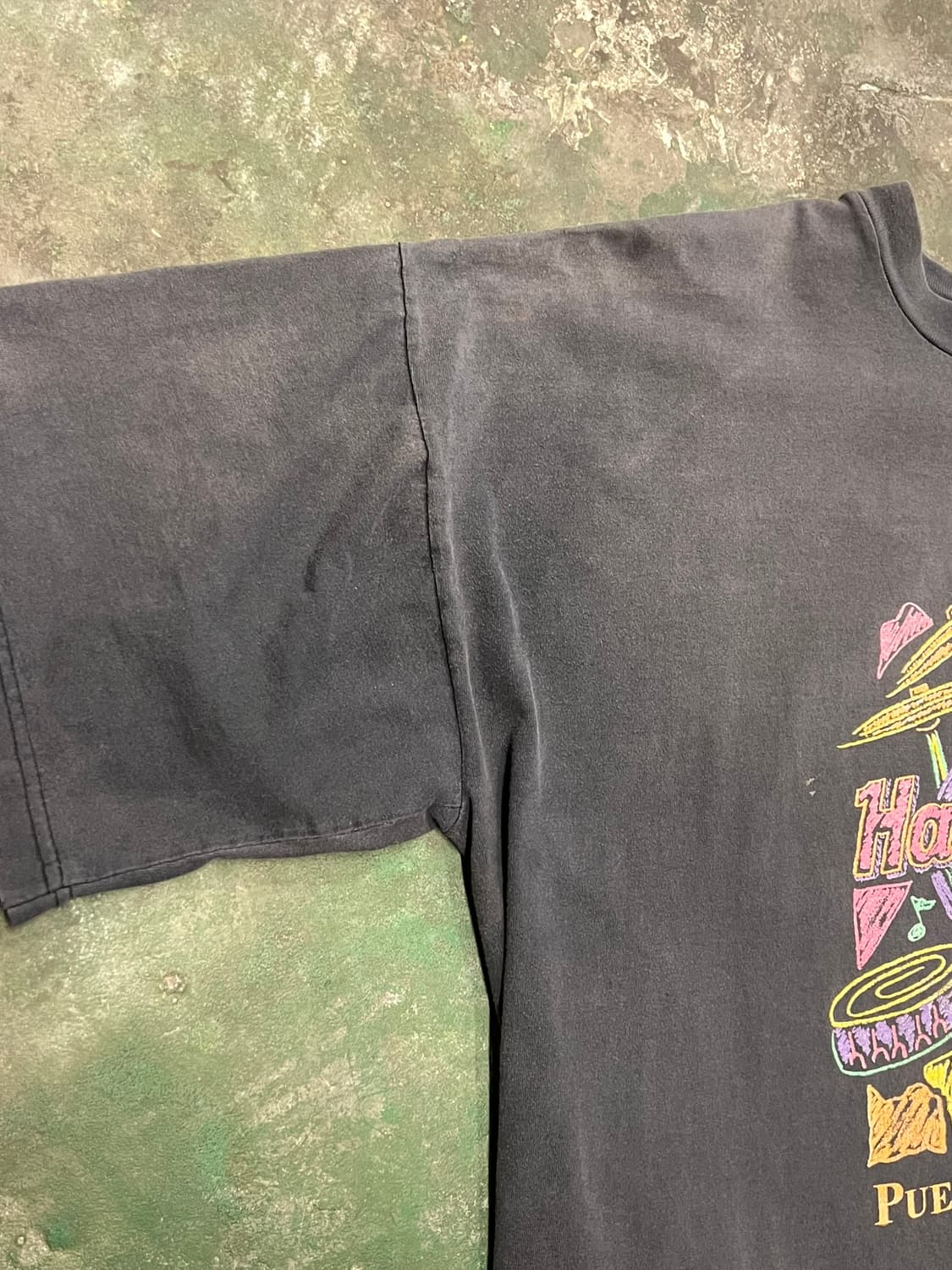 90s [2XL] 하드락카페 푸에르토 바야르타 빈티지 반팔 티셔츠 페이드 상품이미지7