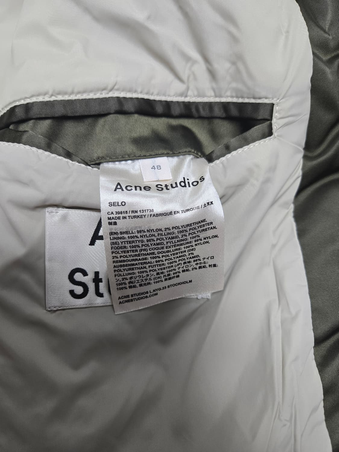 Acne Studios Selo Satin Bomber Jacket 상품이미지7