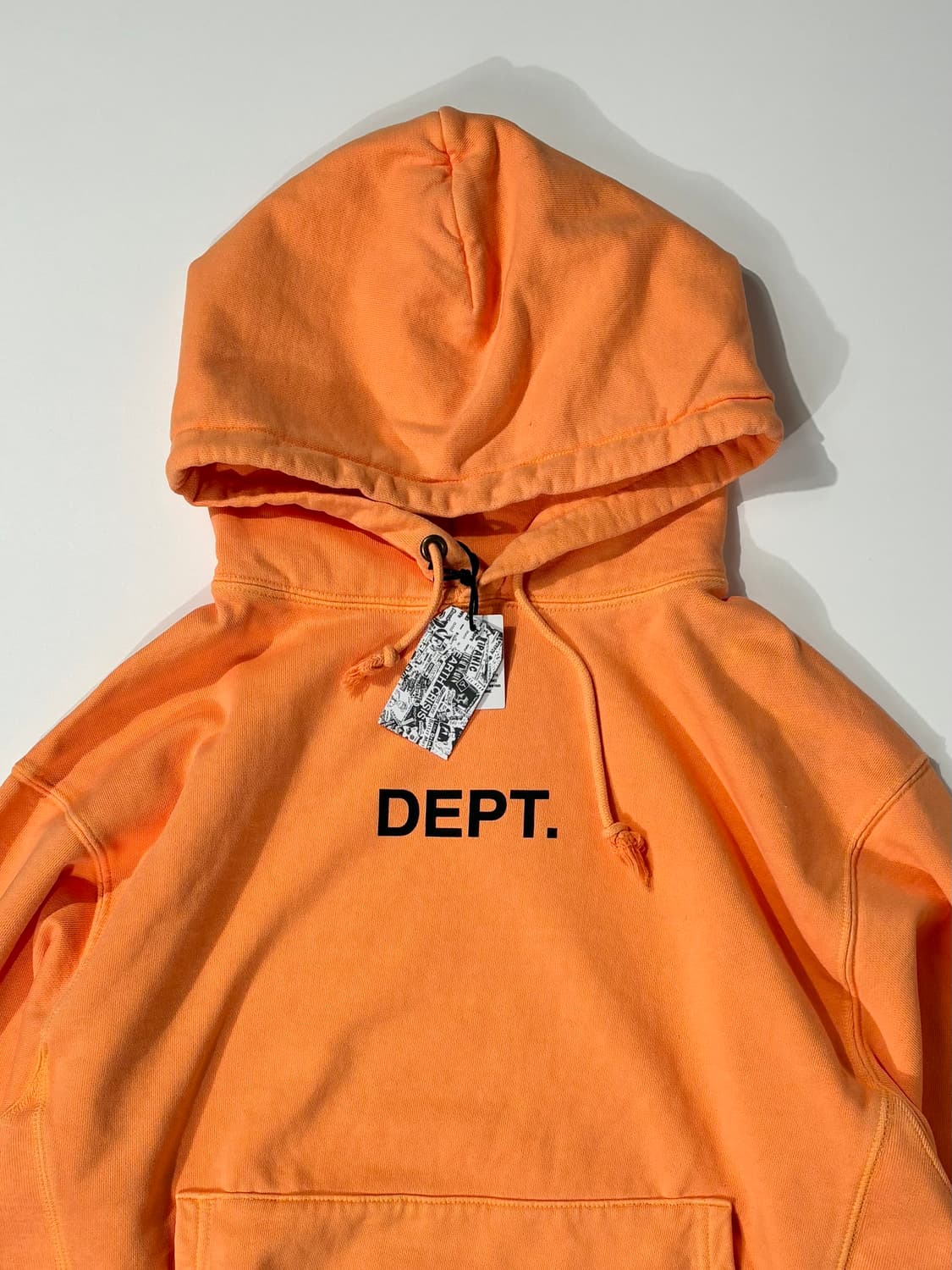 갤러리 디파트먼트 DEPT 로고 후드 티셔츠 플로 오렌지 L사이즈 상품이미지2