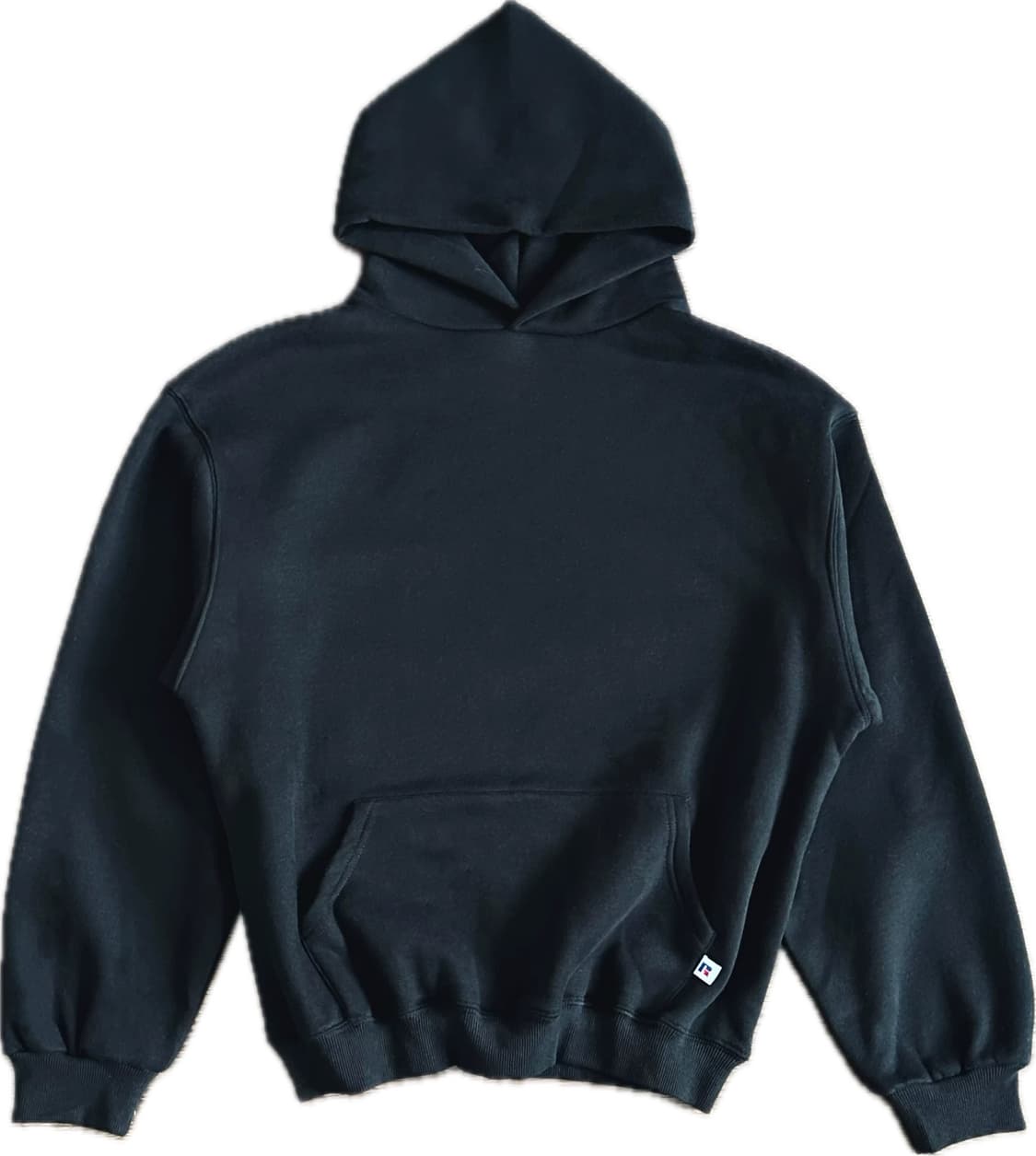 [ L ] 러셀 후드티 블랙 상품이미지1