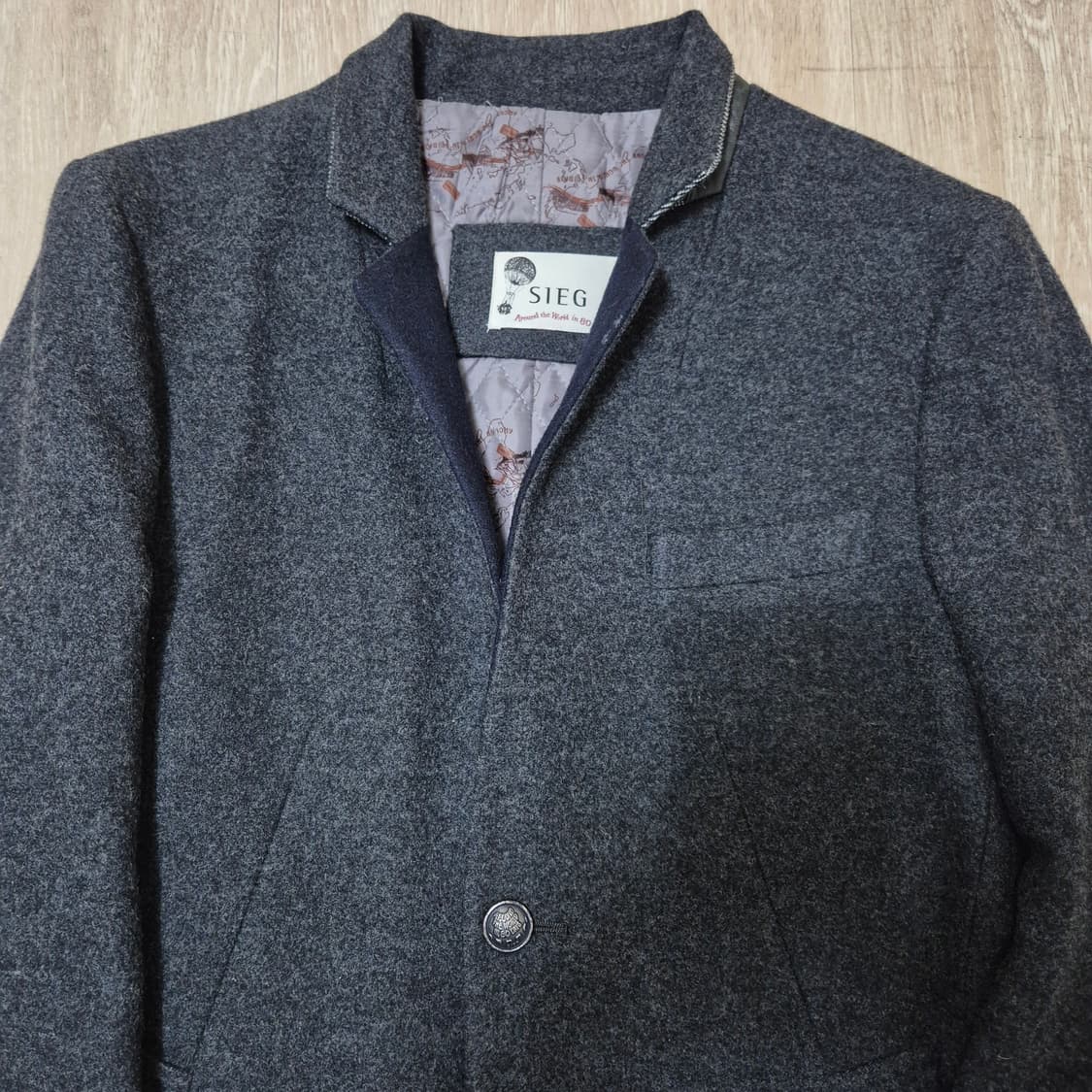 지이크 스트레치 모직 양가죽 블레이저 정장자켓 상품이미지2