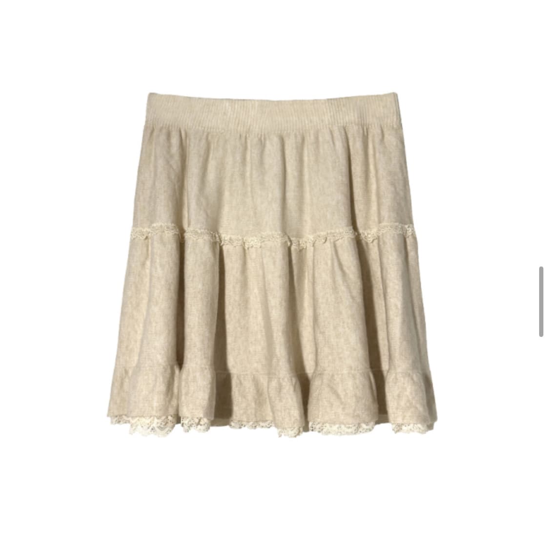 !!베이지 색상!! 김아홉 미디 니트스커트 상품이미지2