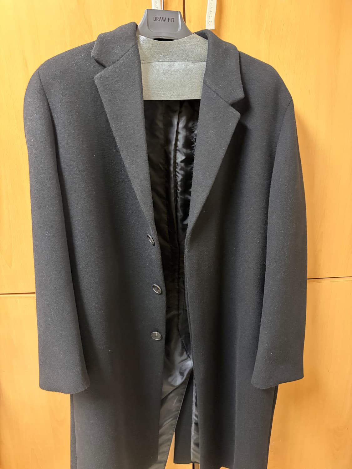 드로우핏 블랙 싱글 코트 상품이미지2