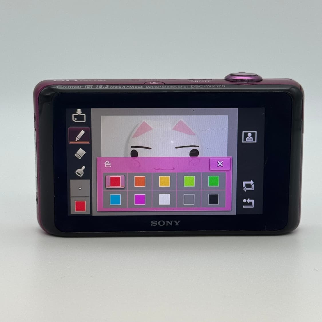 (꾸미기 기능) 소니 사이버샷 DSC-WX170 빈티지 디카 디지털카메라 상품이미지7