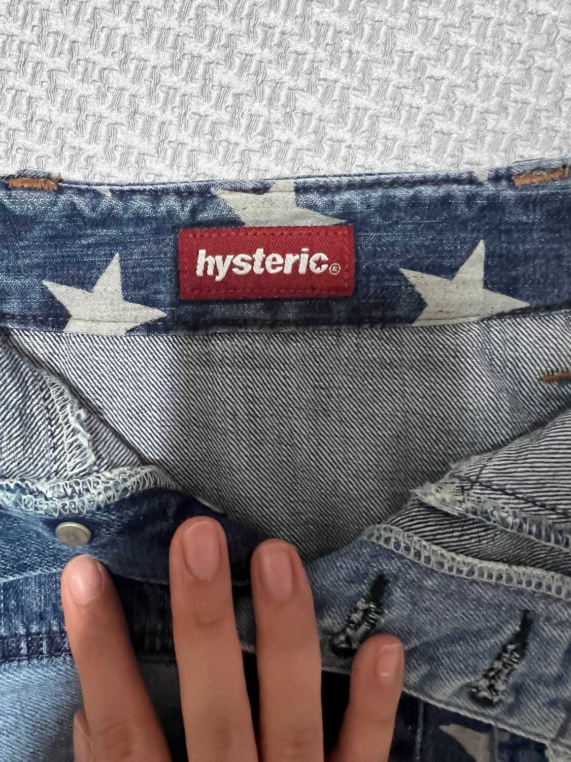 Hysteric Glamour 히스테릭 글레머 빈티지 별 청 치마 판매 상품이미지2