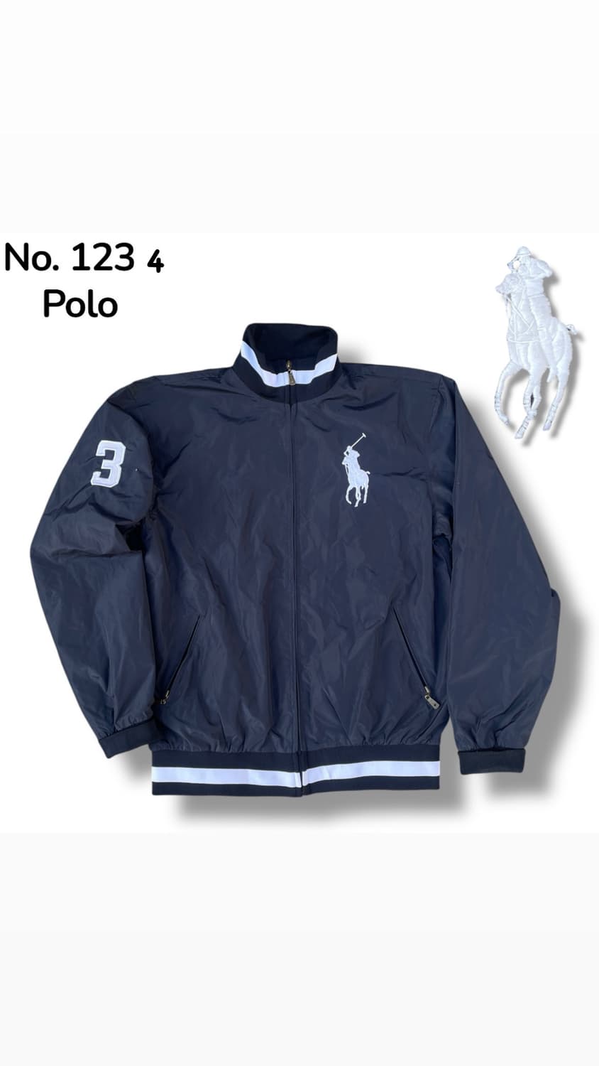 90s 폴로 빅포니 대대장 바람막이 트랙자켓 XL 상품이미지1