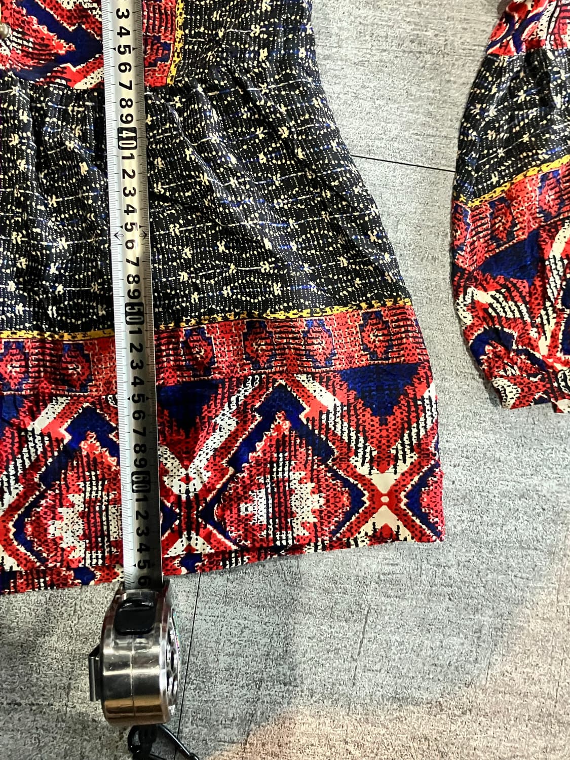 일본빈티지 Kamnal 오리엔탈펑크 보헤미안 블라우스 상품이미지3