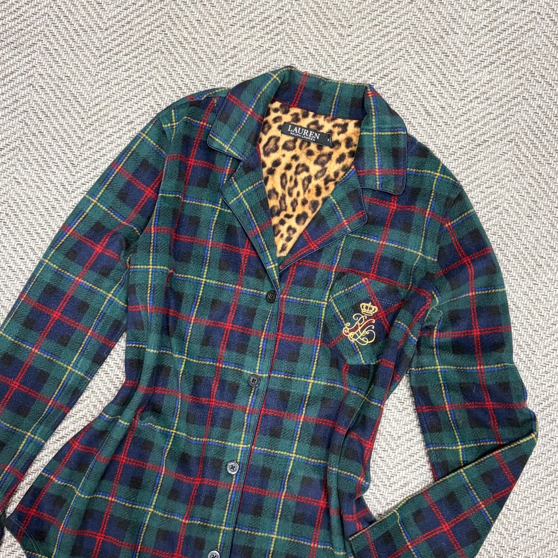 로렌랄프로렌 플리스 체크 자켓 v1034  상품이미지3