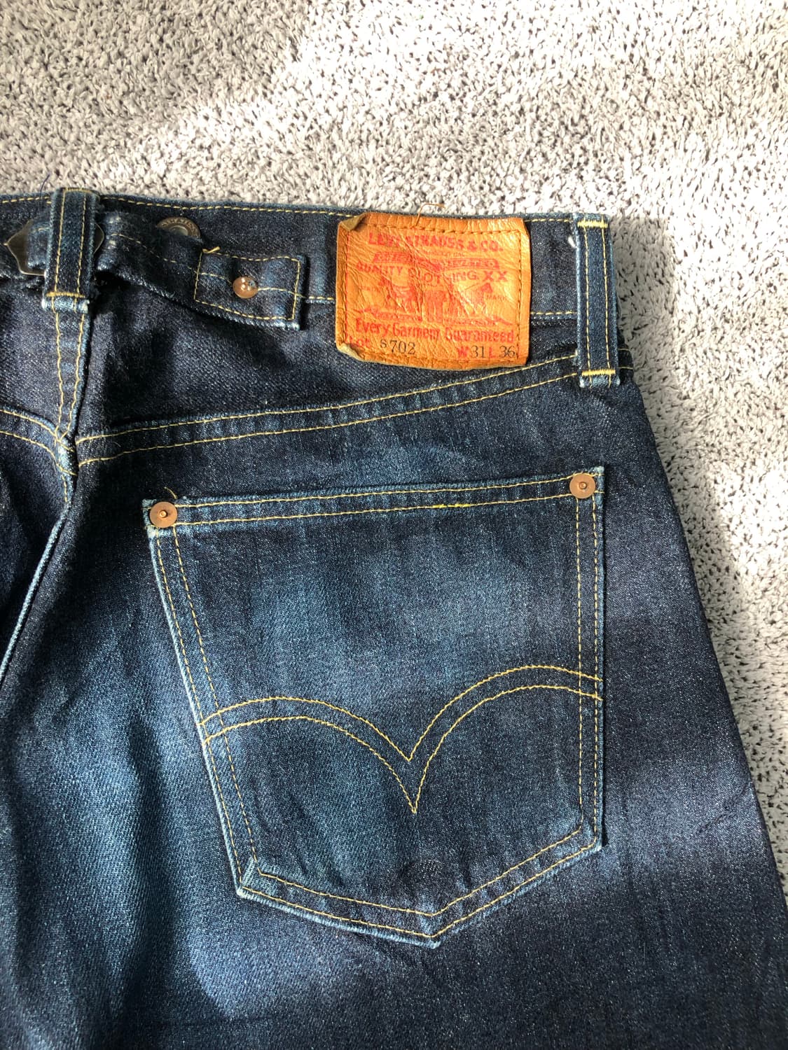 리바이스 LVC S702 서스펜더 버튼 데님 상품이미지8