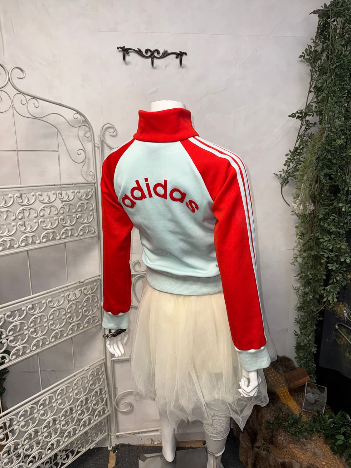 Adidas 80’s mint red track jersey  상품이미지4