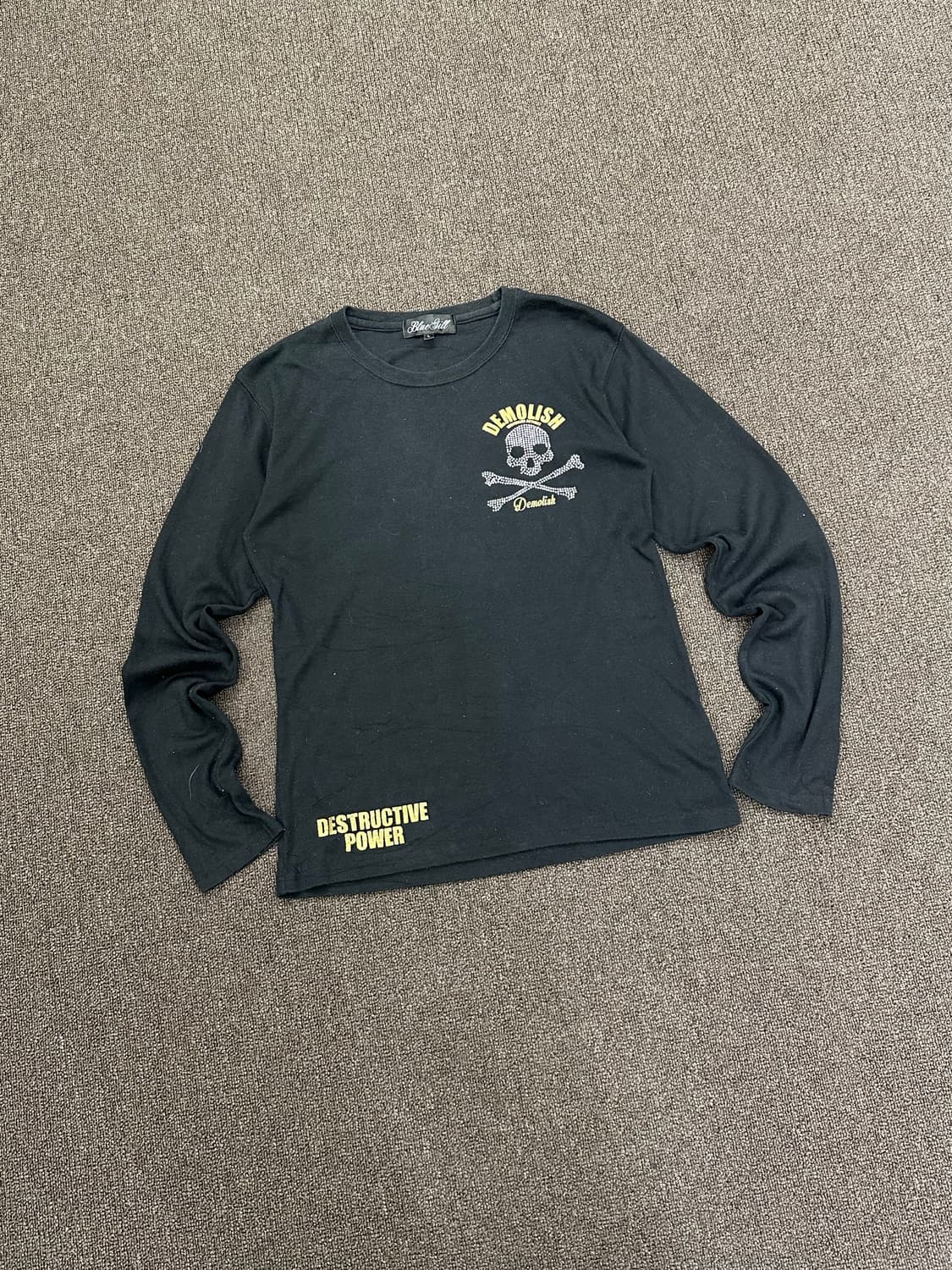 L)Japanese vintage 여성 스컬 큐빅 롱슬리브 상품이미지3