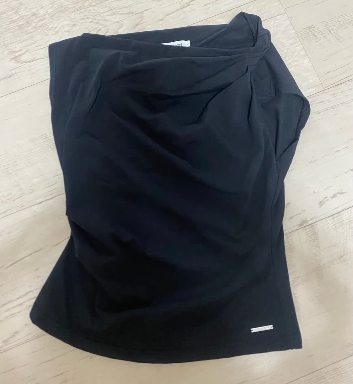 미세키서울 Slanted sleeveless top BLACK 상품이미지3