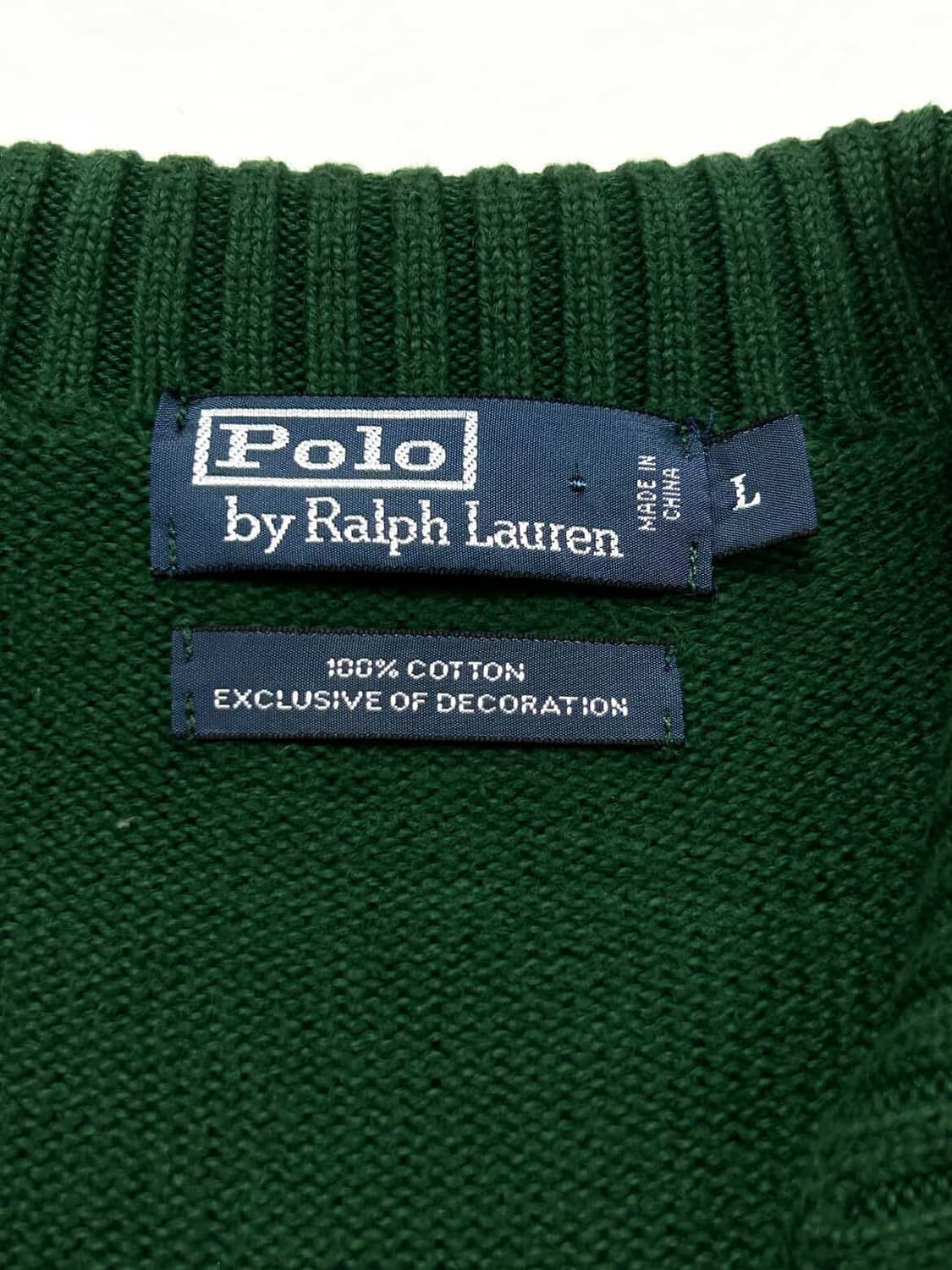 폴로 네이비포니 딥그린 반집업 니트 상품이미지7