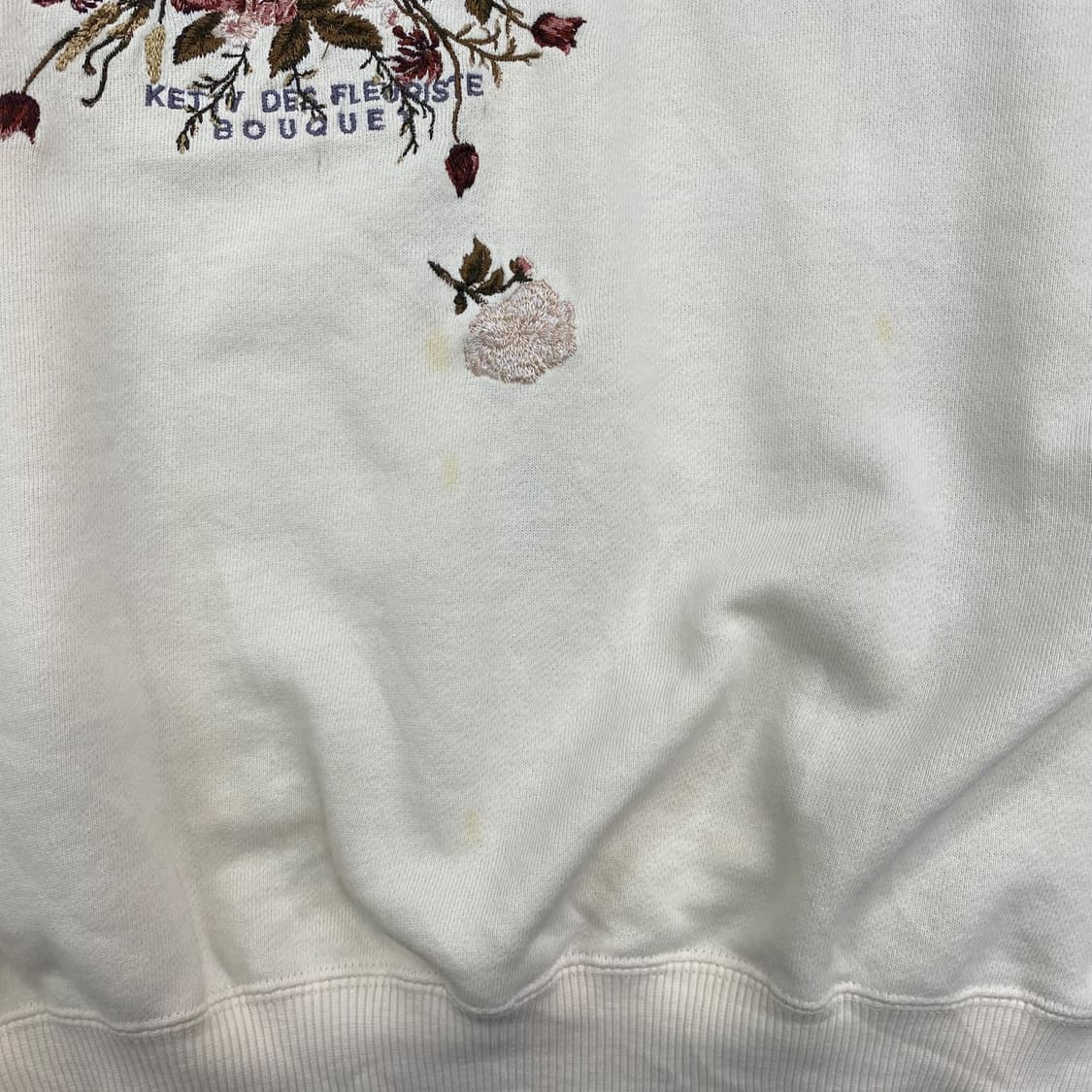 Ivory flower embroidered sweatshirt  상품이미지10