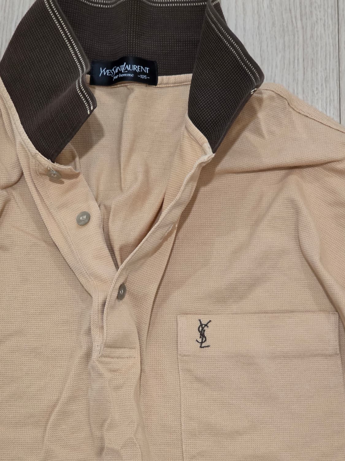 입생로랑 뿌르옴므 롱슬리브 카라 티 상품이미지2