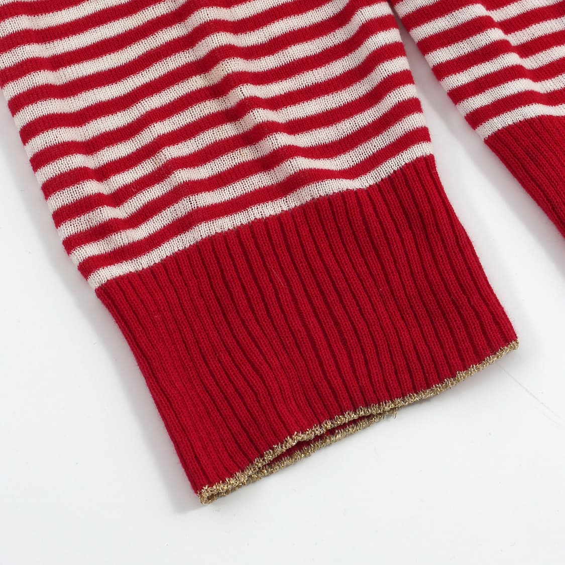 소니아 리키엘 레드 면 코튼 스트라이프 가디건 상품이미지4