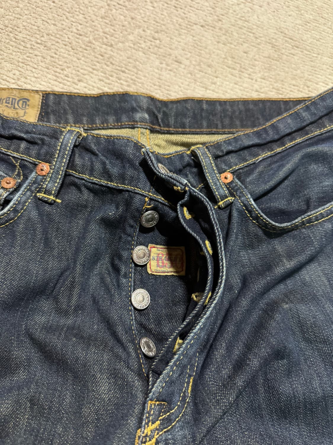 폴로 랄프로렌 클래식 버튼 데님 팬츠 (32x32) 상품이미지7