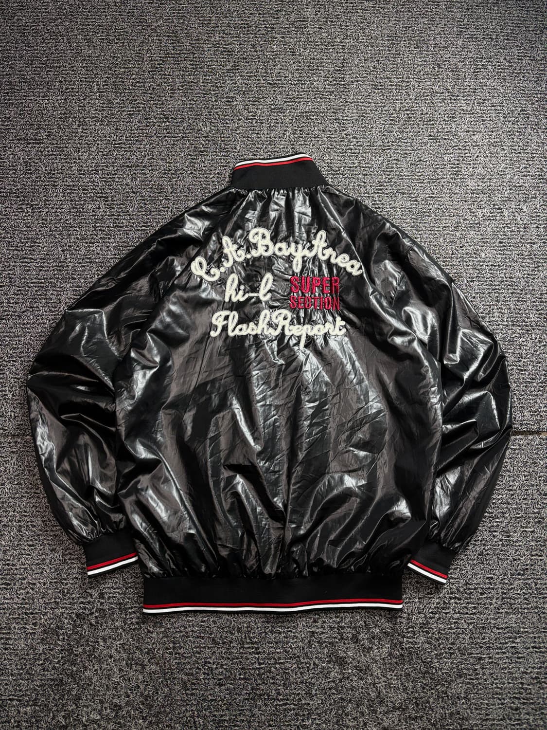 FRANKLYN 빅로고 글로시 바시티 바람막이 자켓 2581 상품이미지5