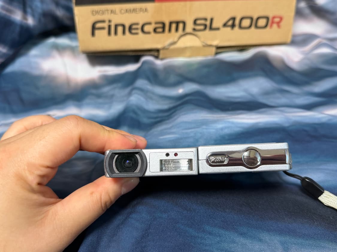 교세라 파인캠 sl400r 카메라 디카 실버 미품 풀박스🤍✨ 상품이미지5