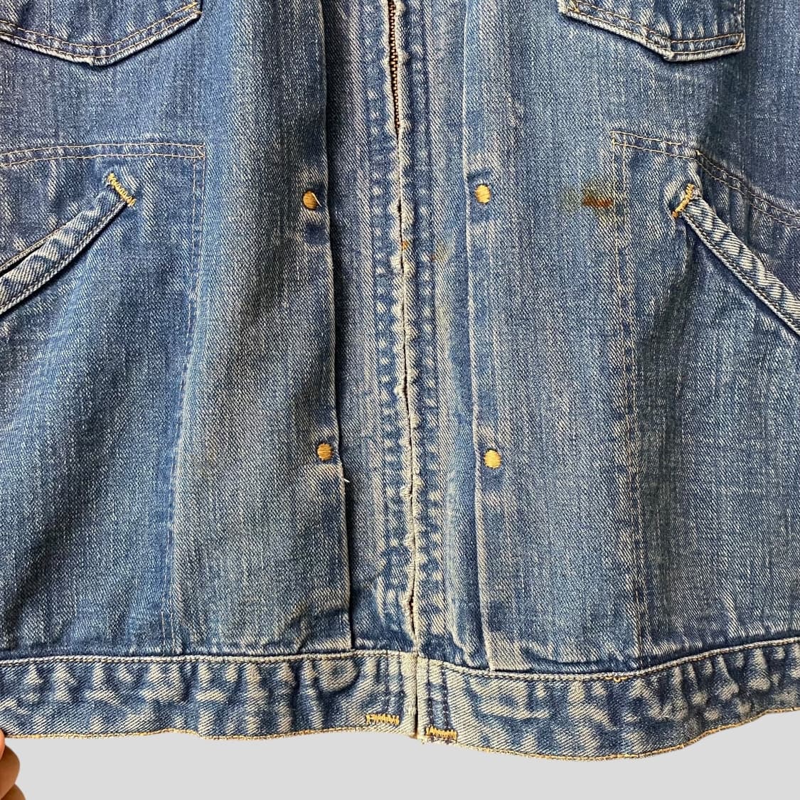 (46)70s WRANGLER 랭글러 24mjz 데님자켓 USA 상품이미지6