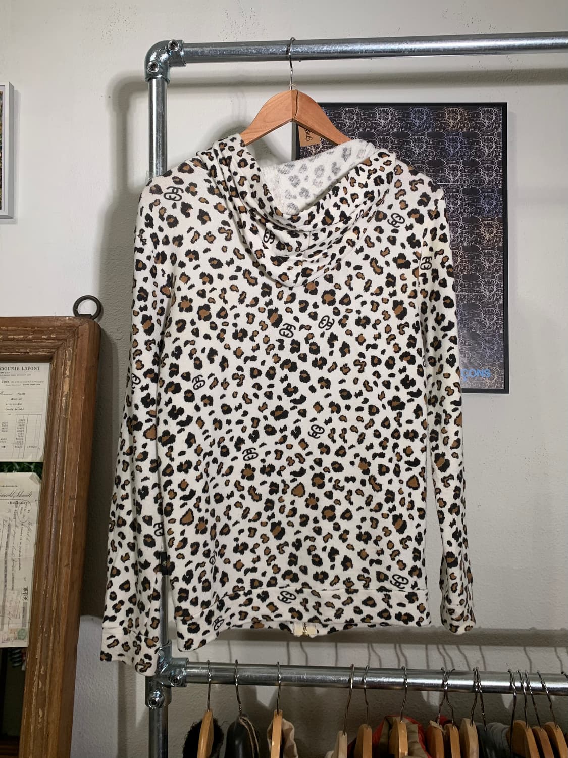 00’s Stussy 스투시 Slink 레오파드 후드집업 상품이미지6