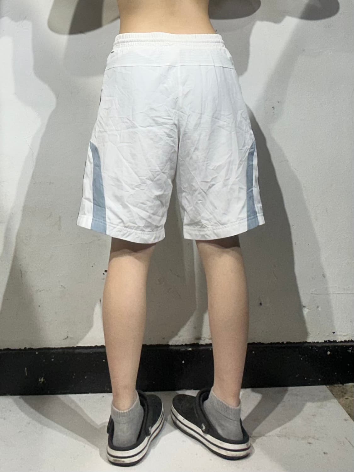 아디다스 와이드 화이트 블랙 삼선 버뮤다 반바지 S 상품이미지3