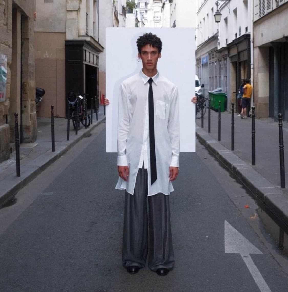 [M] 설밤 롱 슬릿 샘플 셔츠 상품이미지1