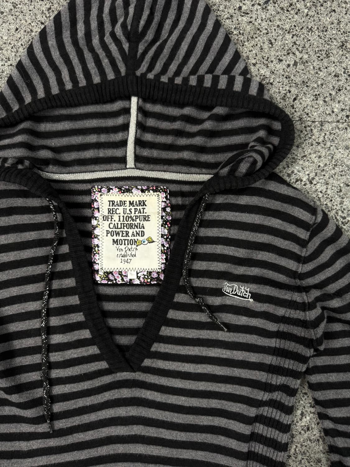 vondutch striped hoodie 상품이미지2