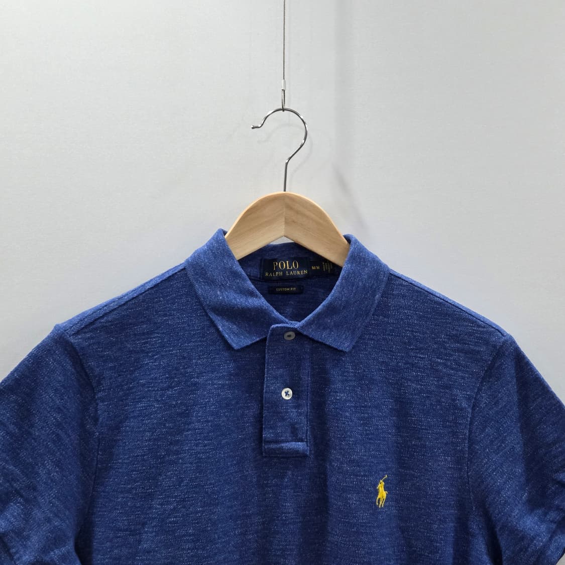 폴로랄프로렌 피케 카라 반팔티 블루 M  상품이미지2