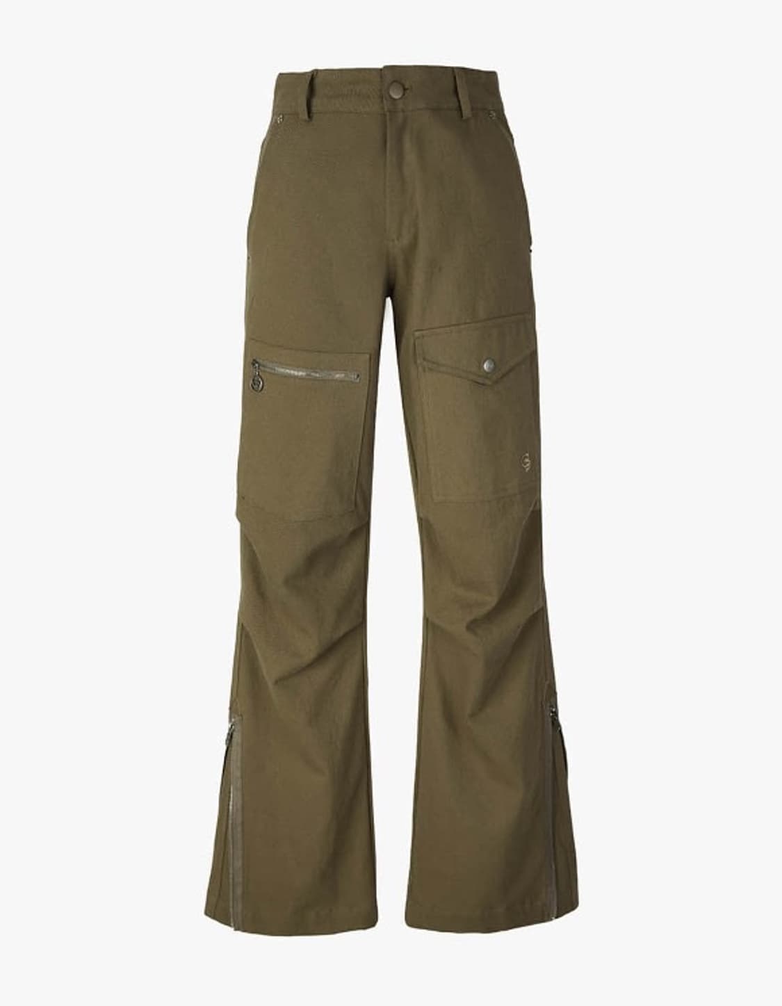 세릭 cerric 카키 카고 부츠컷 팬츠 상품이미지1