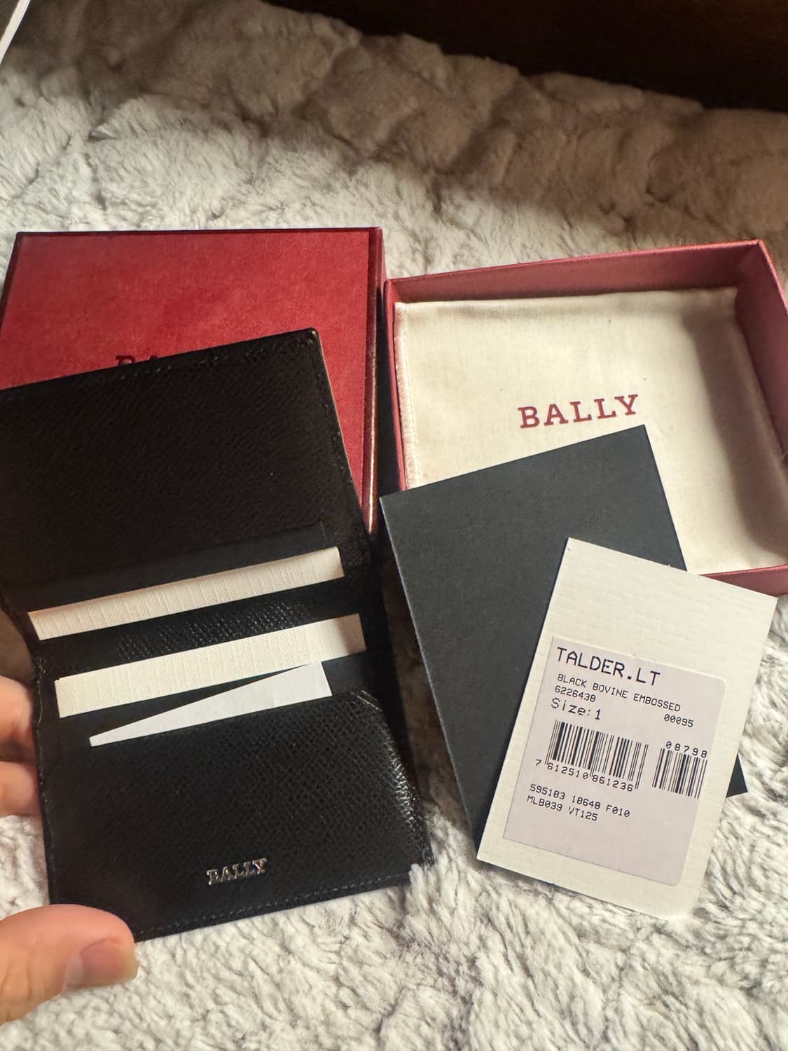 Bally 발리 TALDER 카드지갑 블랙 상품이미지2